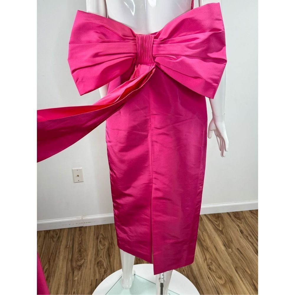 Alexia María Margaret Bow Silk Dress Size 10 - Picture 11 of 12